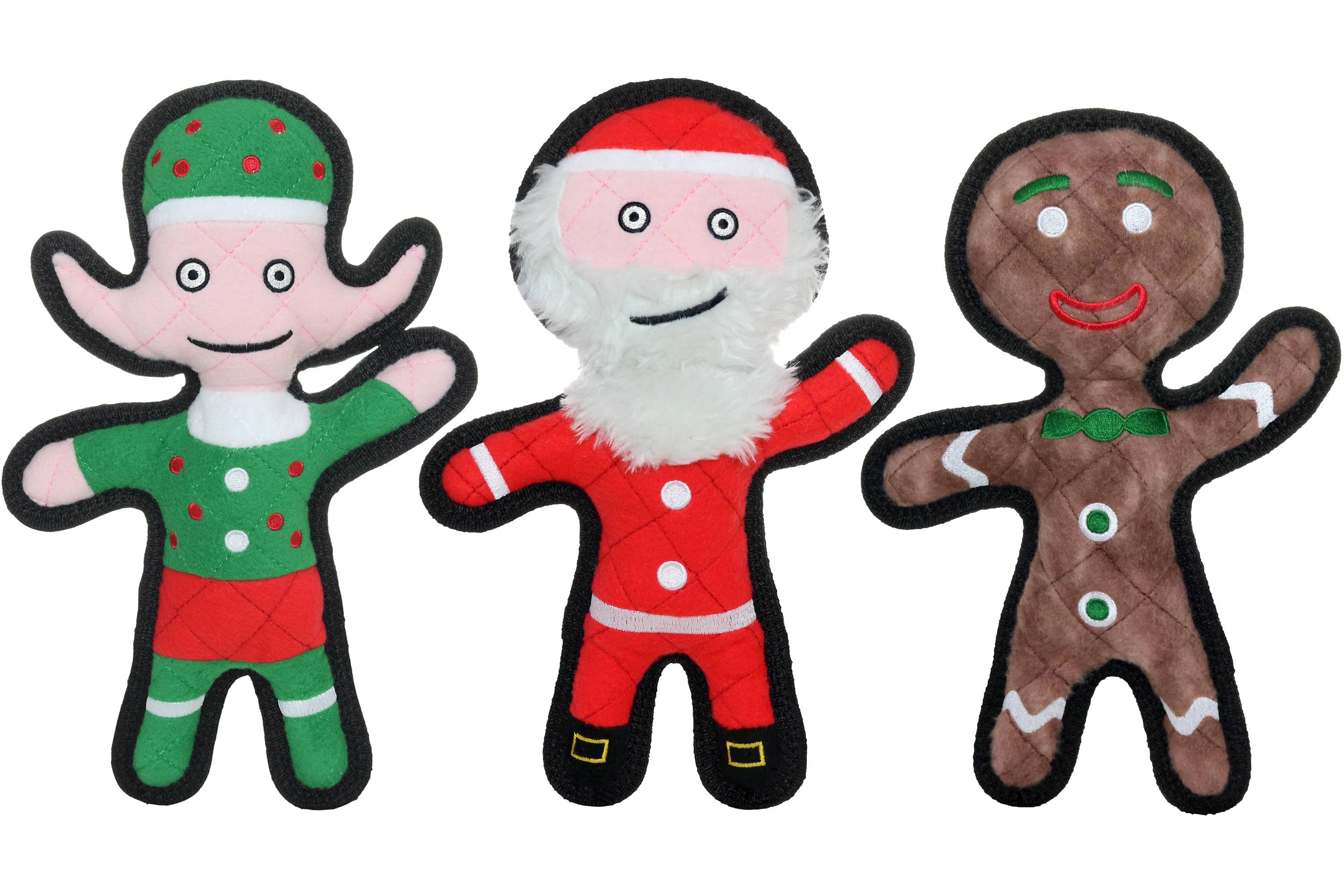 Tuffy Dog Toys - VIP Products – Großhandel Haustier-Quietschspielzeug – Hund – Tuffy Santa – Robustes, langlebiges Quietschspielzeug für Hunde zu Weihnachten6