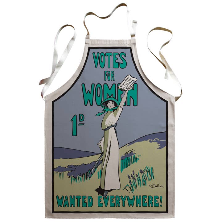 Votes for Women Wanted Premium Apron for wholesale by Radical Tea Towel