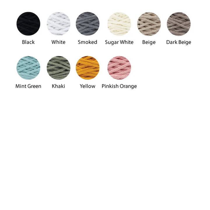 Loop'ncraft - Wholesale Yarn - Loopncraft Macrame Braided 6 mm, Braided Macrame