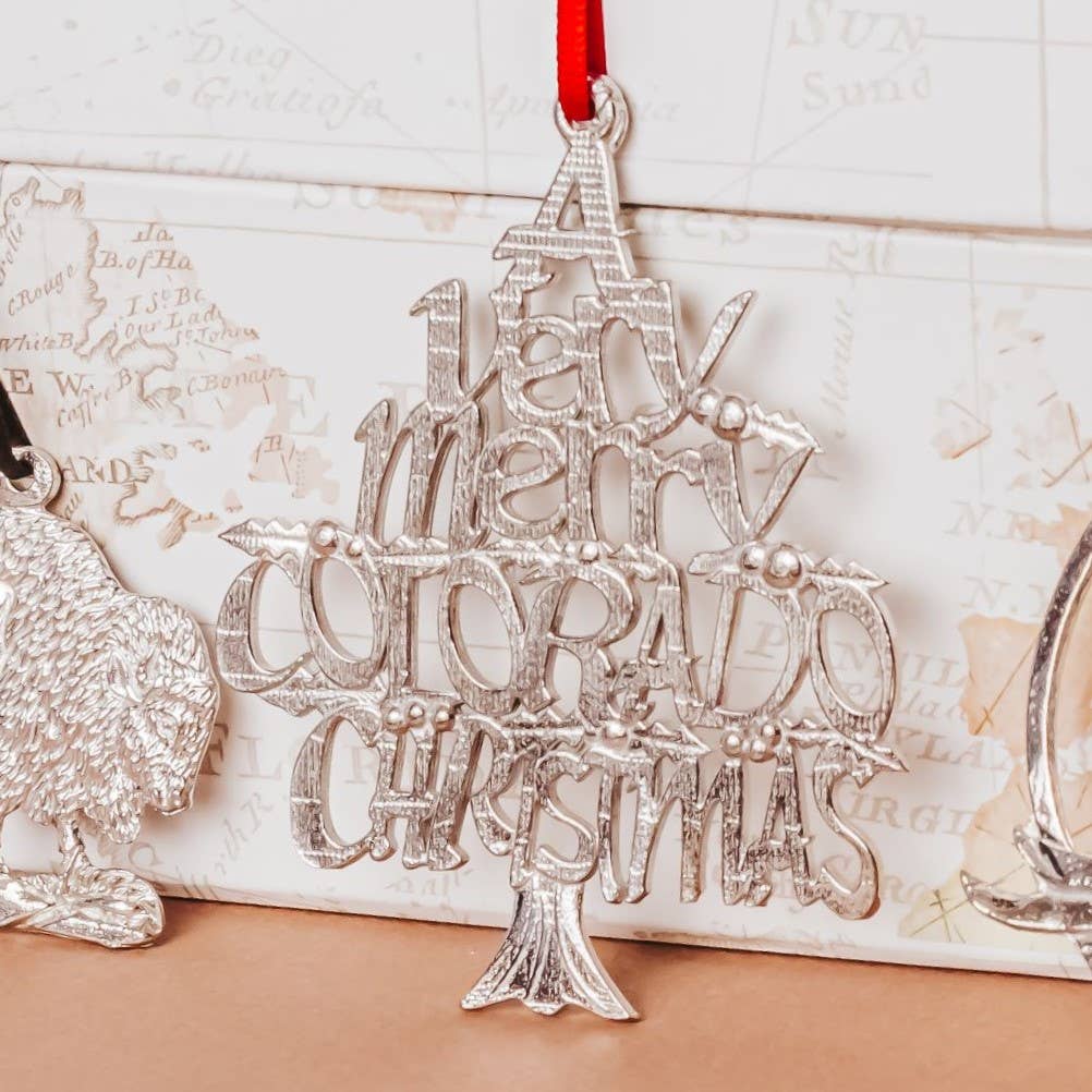 House of Morgan Pewter - Vendita all'ingrosso Decorazione - Un Ornamento di Natale Molto Allegro - Stati e Città20