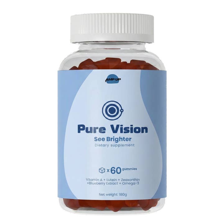 Pure Vision Eye Support Gummies · Vitamin A & Herbal Blend for wholesale by AmpUp Health llc