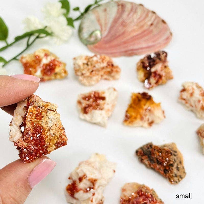 Rock Paradise – Pedra/cristal espiritual por atacado – Espécime cru de vanadinita natural de cristal - Pedra Espiritual1