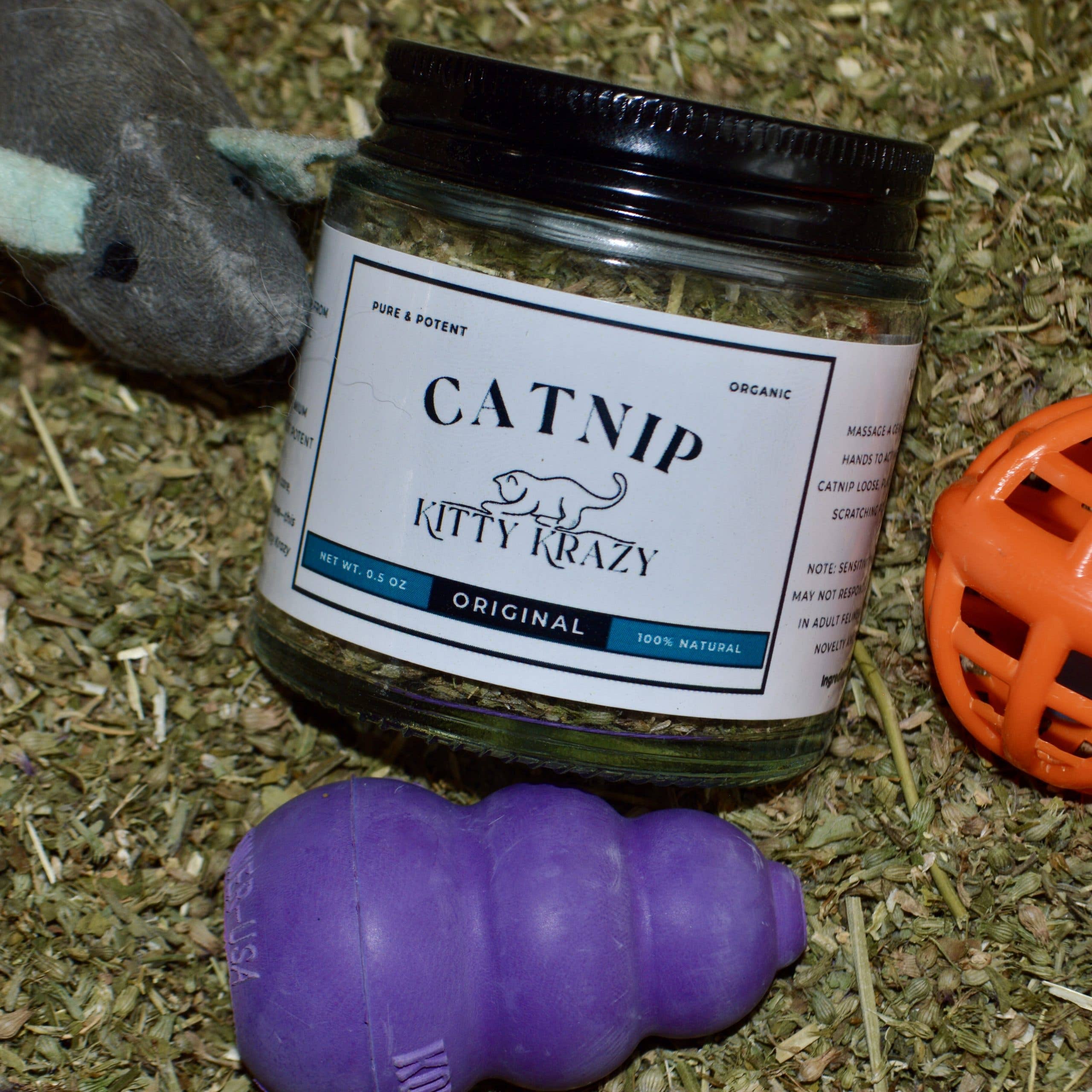 Kitty Krazy - Vente Cataire - Kitty Krazy Original Herbe à Chat Bio de Première Qualité 0,5 OZ2