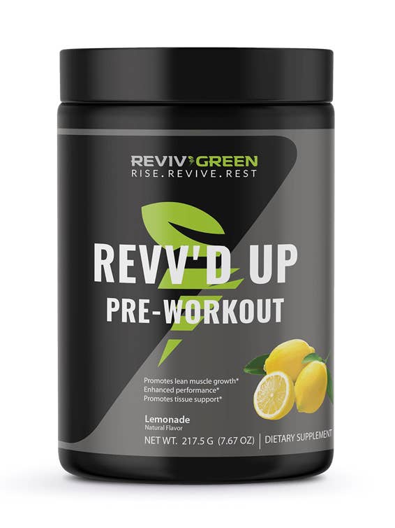 Energie Limonade vor dem Training für den Großhandel von Reviv Green