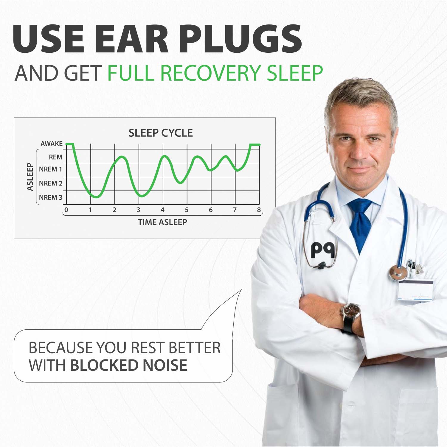 Peace&Quiet - Vendita all'ingrosso Tappi per le orecchie - Tappi per le orecchie in cera PQ per dormire - 15 tappi per le orecchie in cera siliconica6