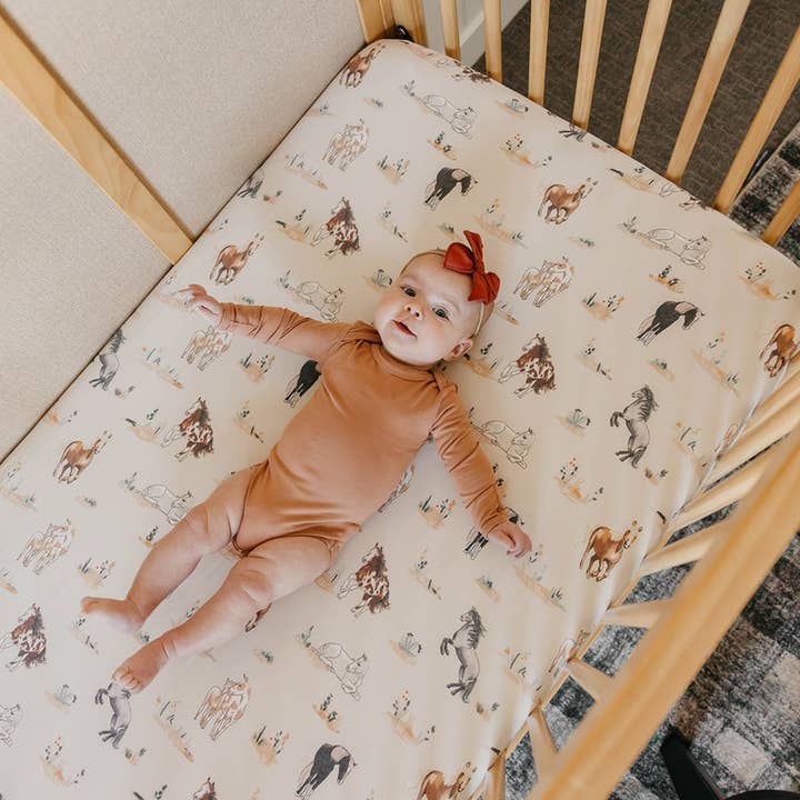 Copper Pearl - Wholesale Cot/Crib Sheets - Premium Knit Fitted Crib Sheet - Montana1