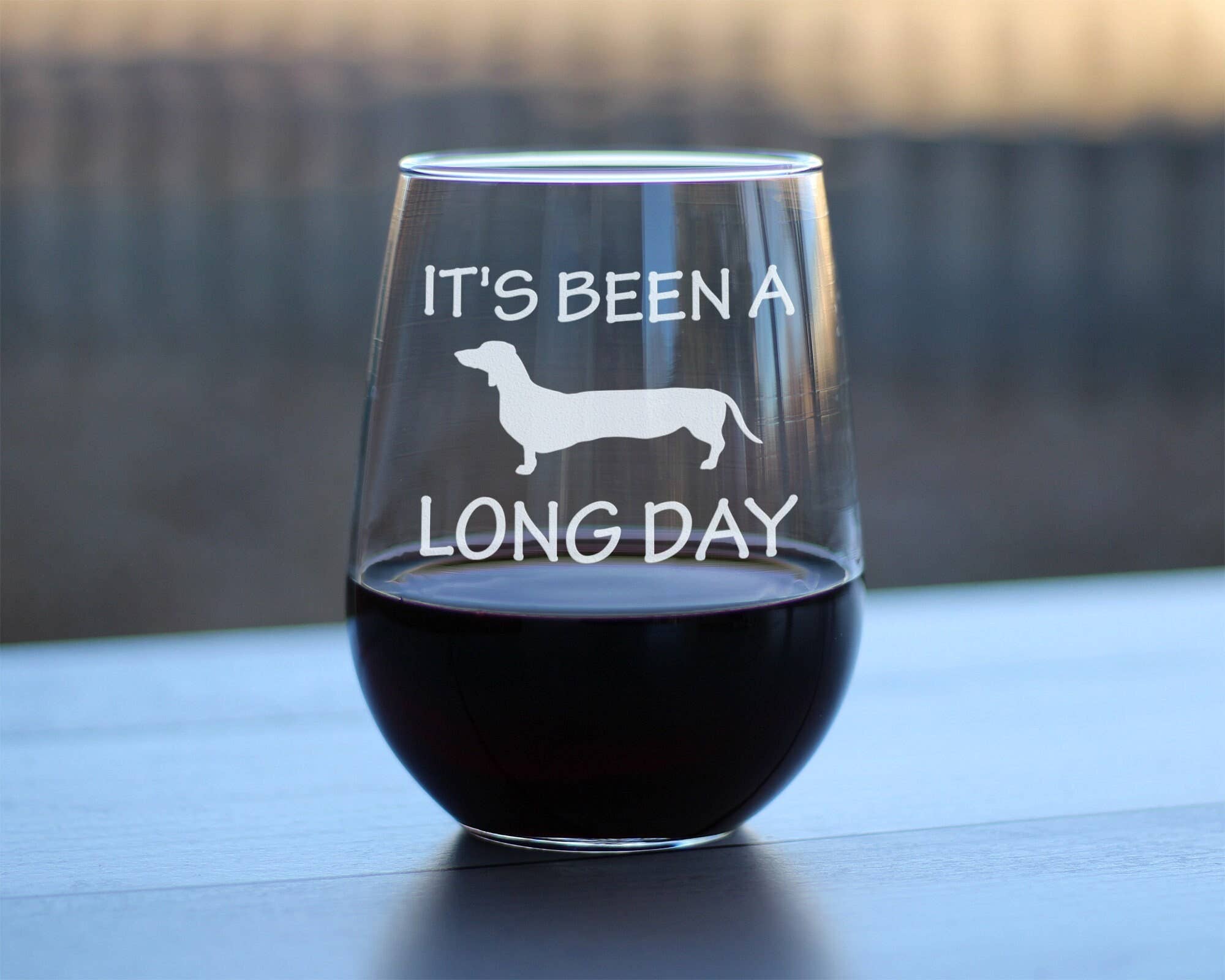 bevvee - Wholesale Wine Glass - Long Day Stemless Wine Glass - Dachshund Gifts and Decor0