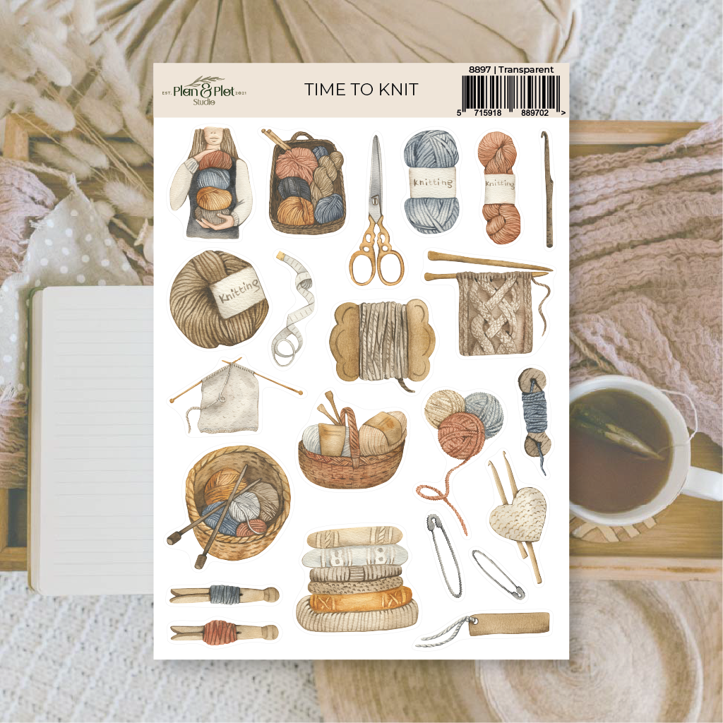 Plan & Plot Studio - Wholesale Sticker - Time to knit | Stickers1