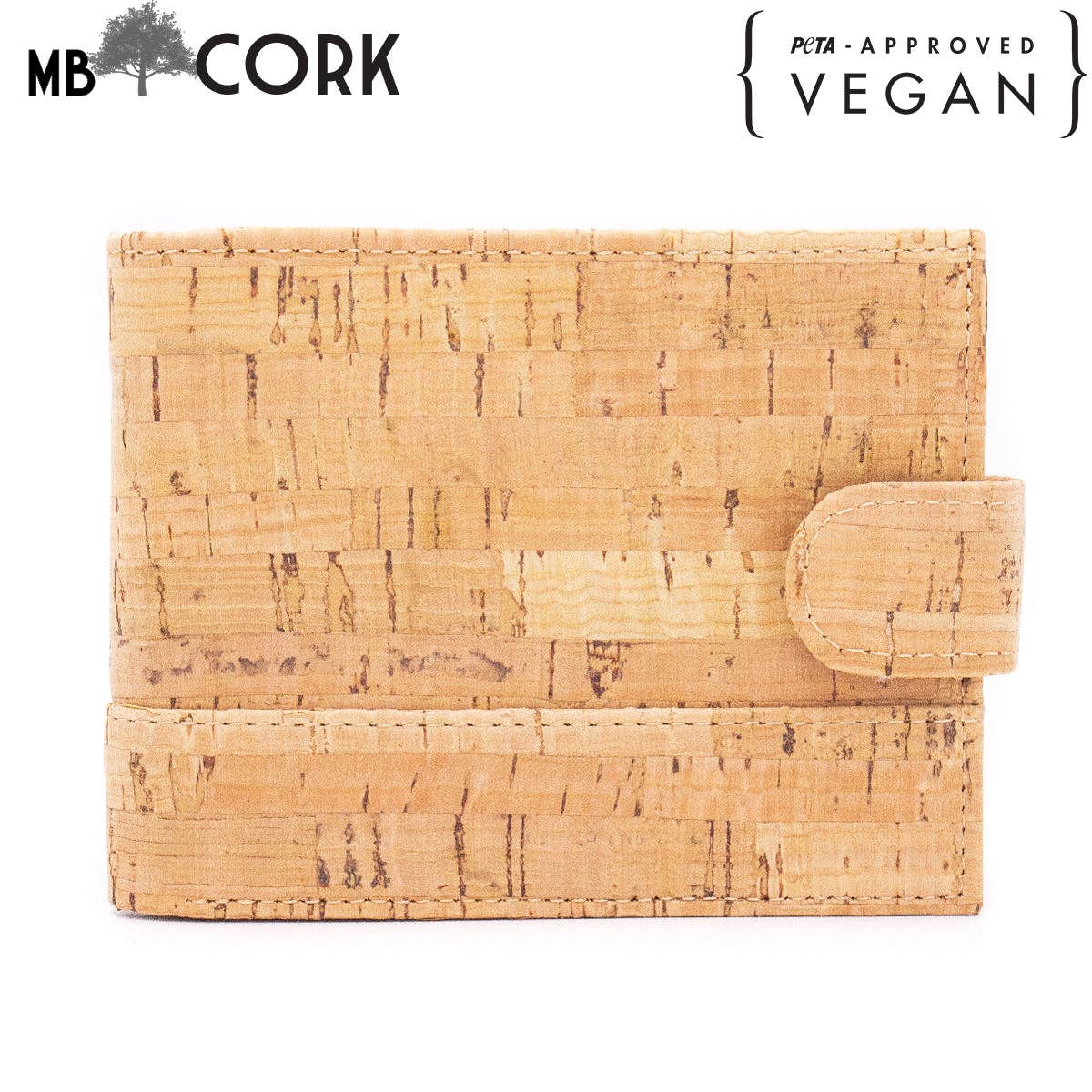 Meninas Bonitas Cork - Wholesale Wallet - Men's - Natural rustic cork wallet for men BAG-223211