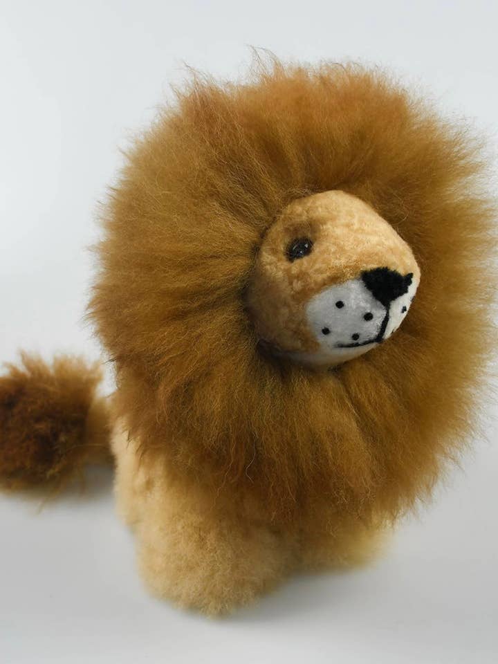 Leeuw bruine manen - 100% alpacavacht voor wholesale door Circle Textile