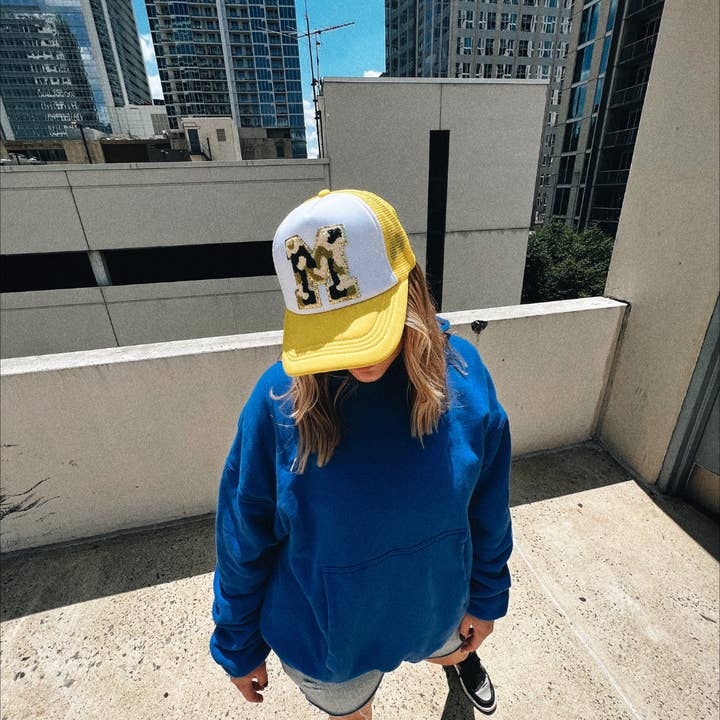 Camo Initial Trucker Hat for wholesale by Breaker One Nine Customs