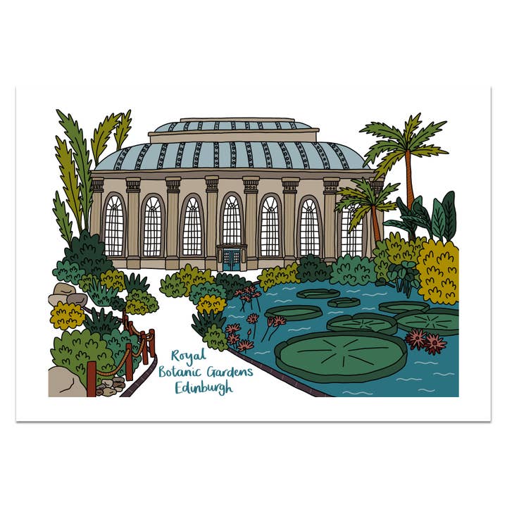 Edinburgh Botanic Gardens Print for wholesale by Victoria Rose Ball