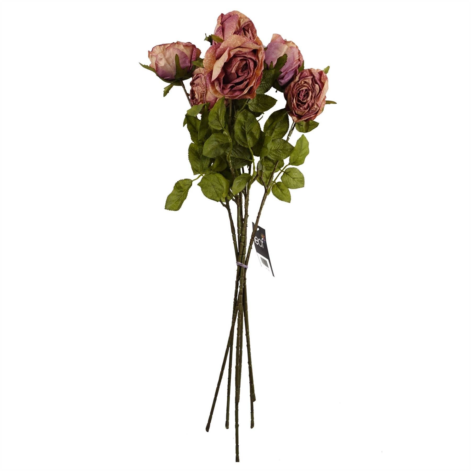 Leaf Design UK LTD – wholesale Artificial flowers – Pack of 6 x 70cm Artificial Dark Pink Rose1