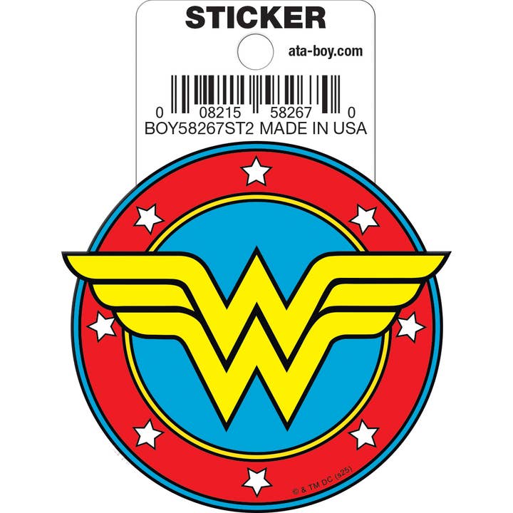 DC Comics Wonder Woman Logo Die Cut Sticker for wholesale by Ata-Boy