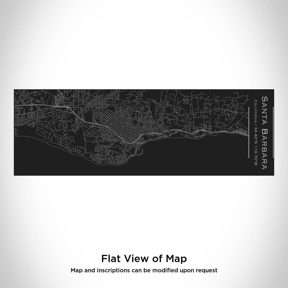 JACE.design - Wholesale Insulated Mug/Tumbler - Santa Barbara CA Map Insulated Cup in Matte Black1