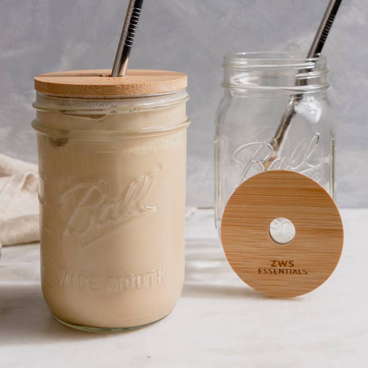 Bamboo Mason Jar Lid for wholesale by ZWS Essentials