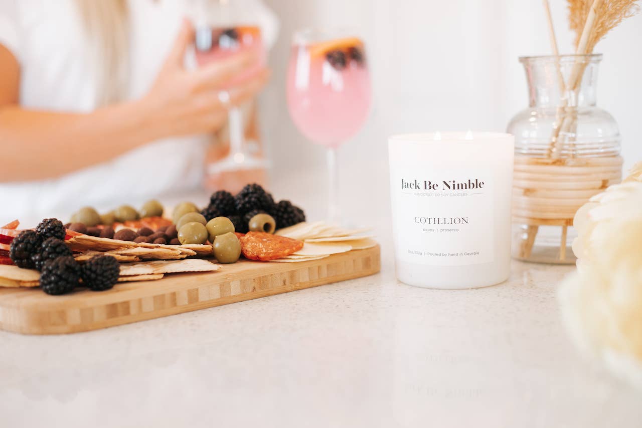 Jack Be Nimble Candles – Vela em jarro/copo por atacado – 11oz Cotillion • Vela de Soja Perfumada Primavera5