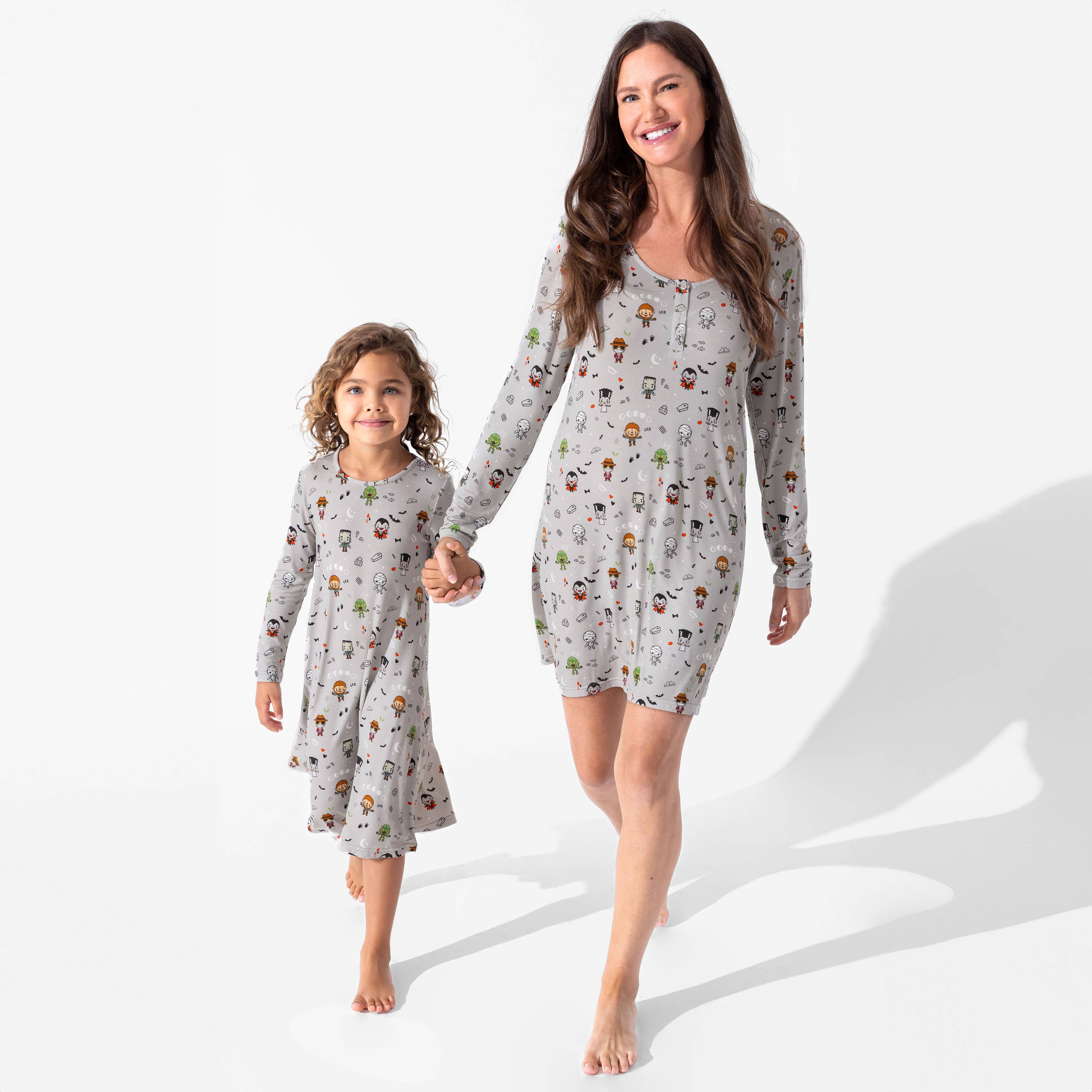 Bellabu Bear - Vendita all'ingrosso Camicia da notte da donna - Camicia da notte da donna in bambù Little Monsters1