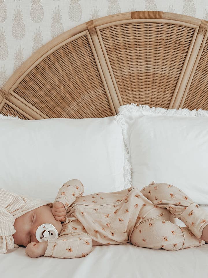 Bamboo/Organic Cotton Florence Onesie - Posey for wholesale by Elke & Indigo