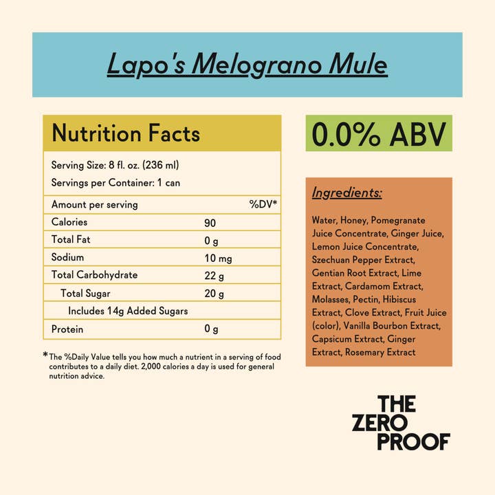 The Zero Proof - Wholesale Non-Alcoholic Aperitif/Mocktail - Lapo's Melograno Mule3