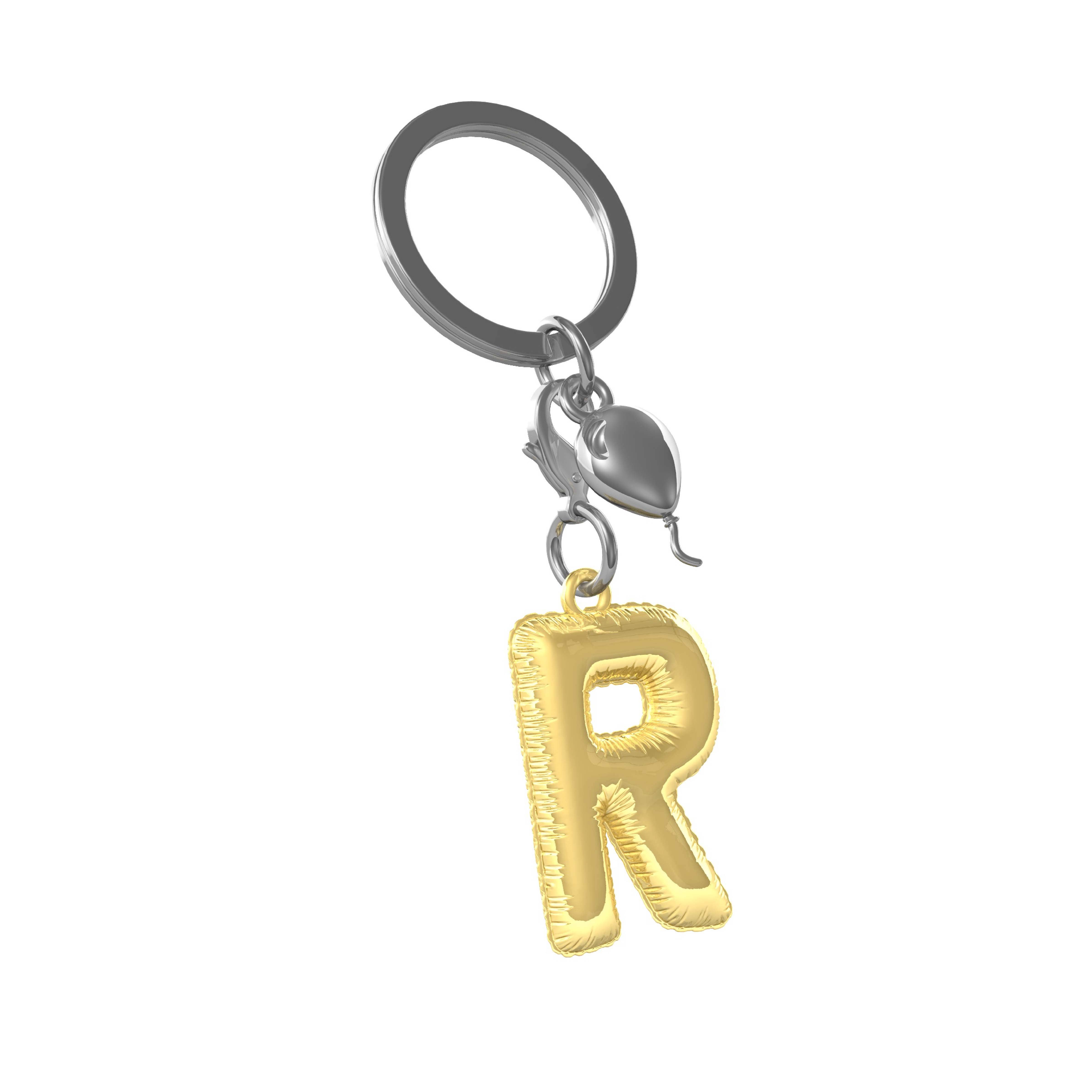 Oli Olsen – wholesale Keychain – Women's – Metalmorphose Keyring - Gold Alphabet Keyring - R1