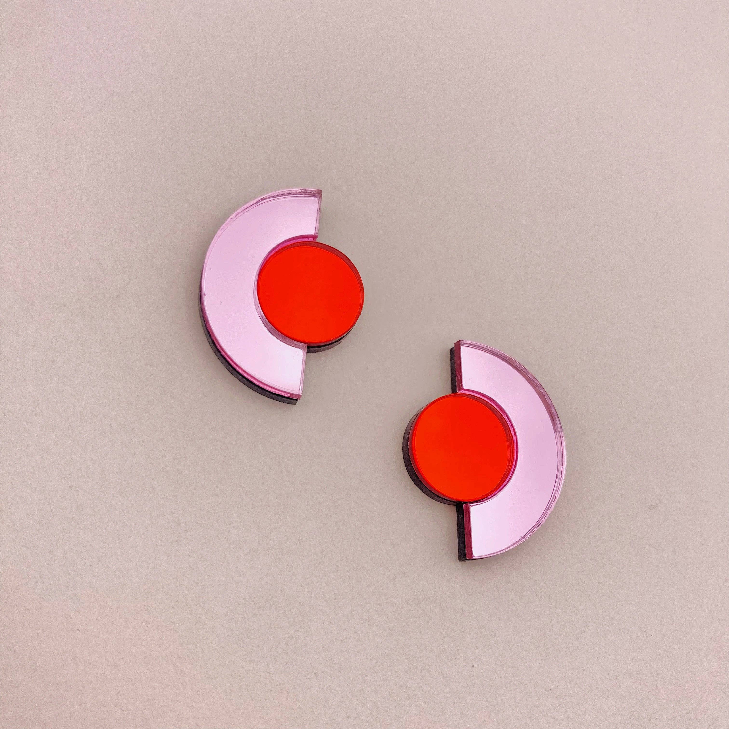 Studio Annette – wholesale Stud/post earrings – Mirror stud earrings - Roseline0
