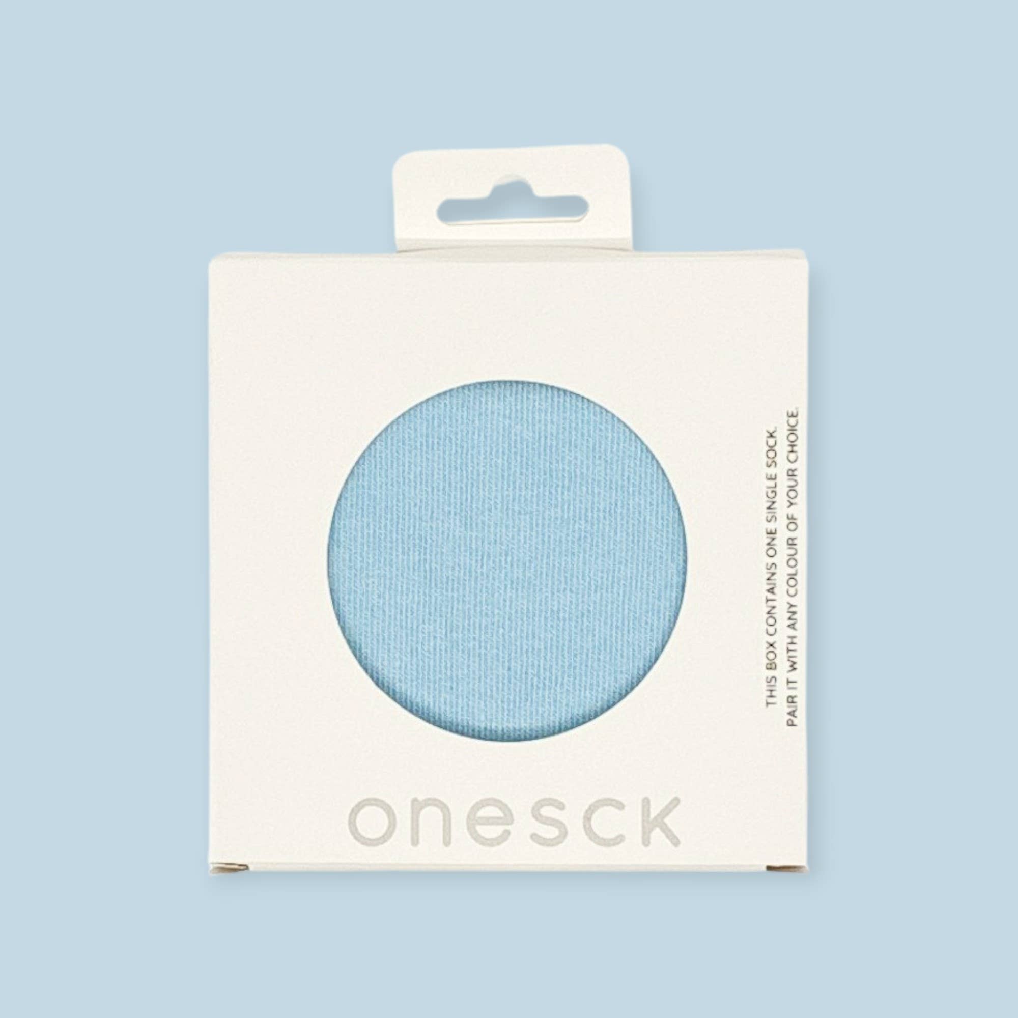 ONESCK - Wholesale Socks - Unisex - Plain Single Socks | Baby Blue Sock | Pastel Gift Idea