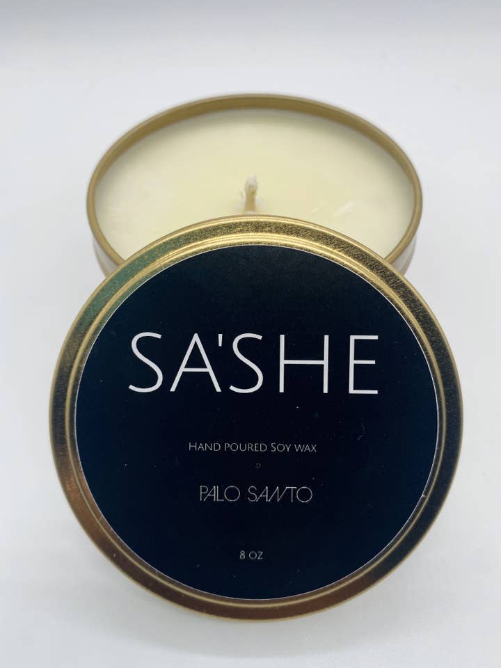 Vela de lata de viaje Palo Santo para venta al por mayor de Sa’She Luxe