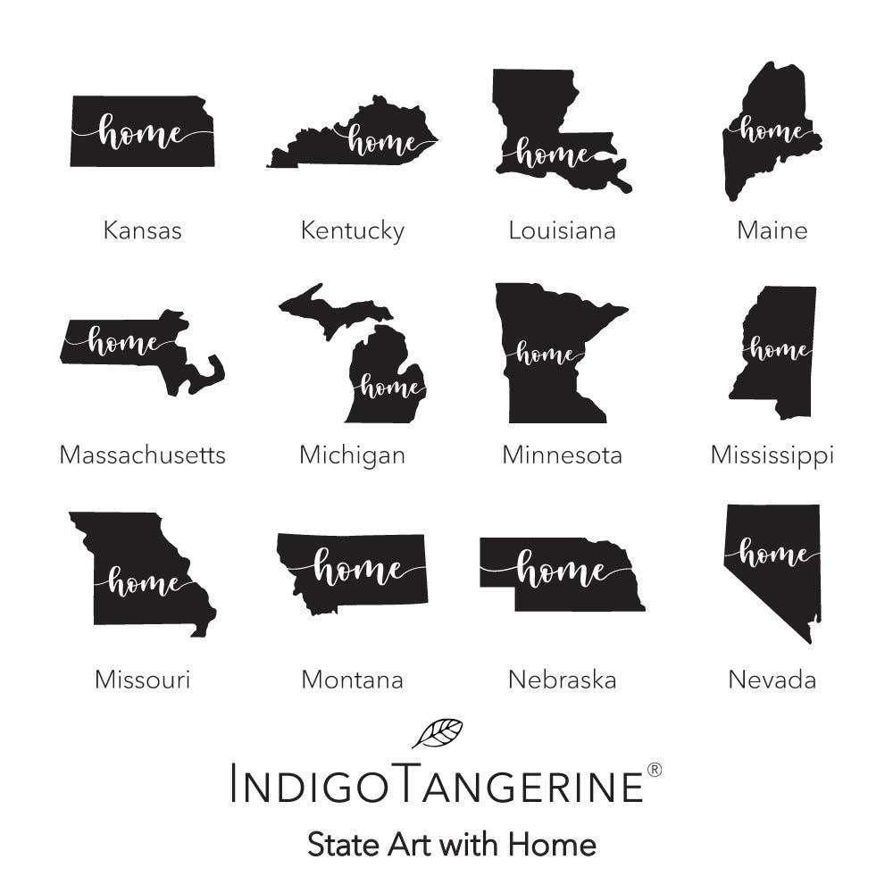 Indigo Tangerine - Wholesale Dishcloth - Home Sweet Home, State Art 2 pk - Custom Swedish Dish Cloth7