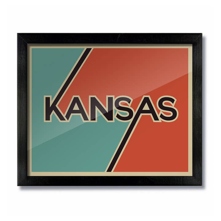 Retro Vintage Kansas Print for wholesale by D&W Elements