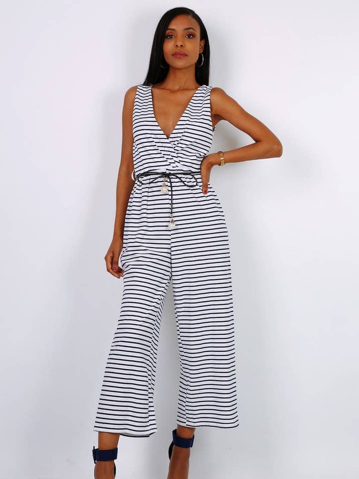 Tuta a righe bianche LEA per la vendita all'ingrosso da parte di MACMAX