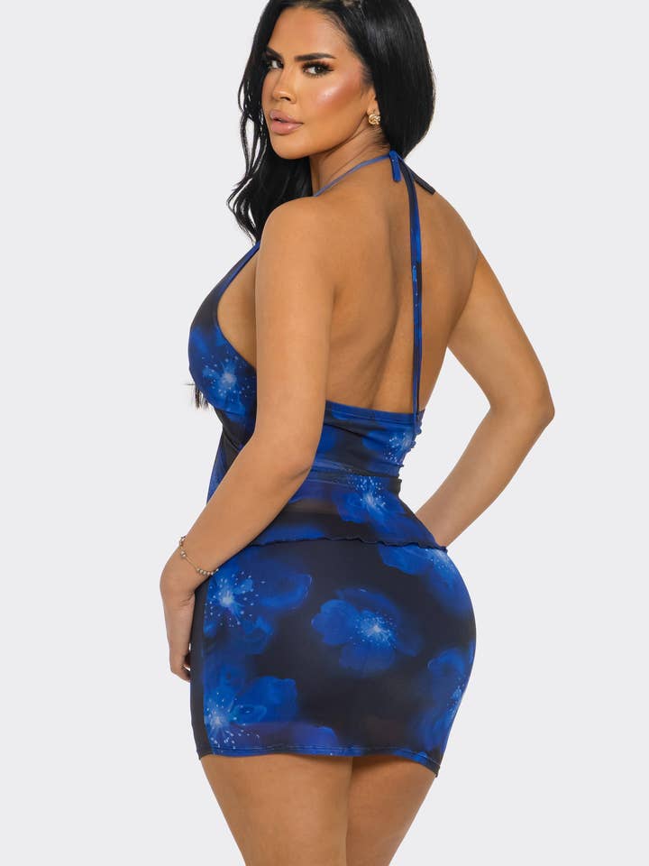 Cherry Mellow - Vente Ensemble haut et jupe - Femme - ENSEMBLE DEUX PIÈCES À IMPRIMÉ MAILLE2