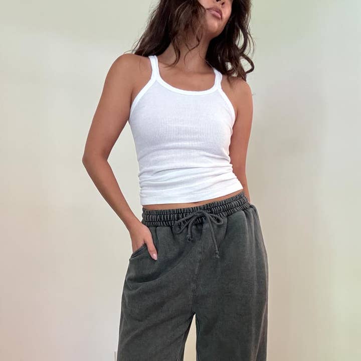 MET HOUTSKOOL GEWASSEN JOGGINGBROEK voor wholesale door Salty