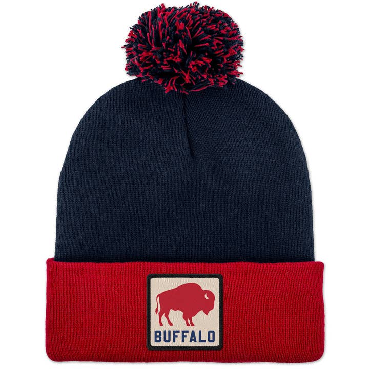 Buffalo Town Square Patch Two Tone Knit for wholesale by Born Into It