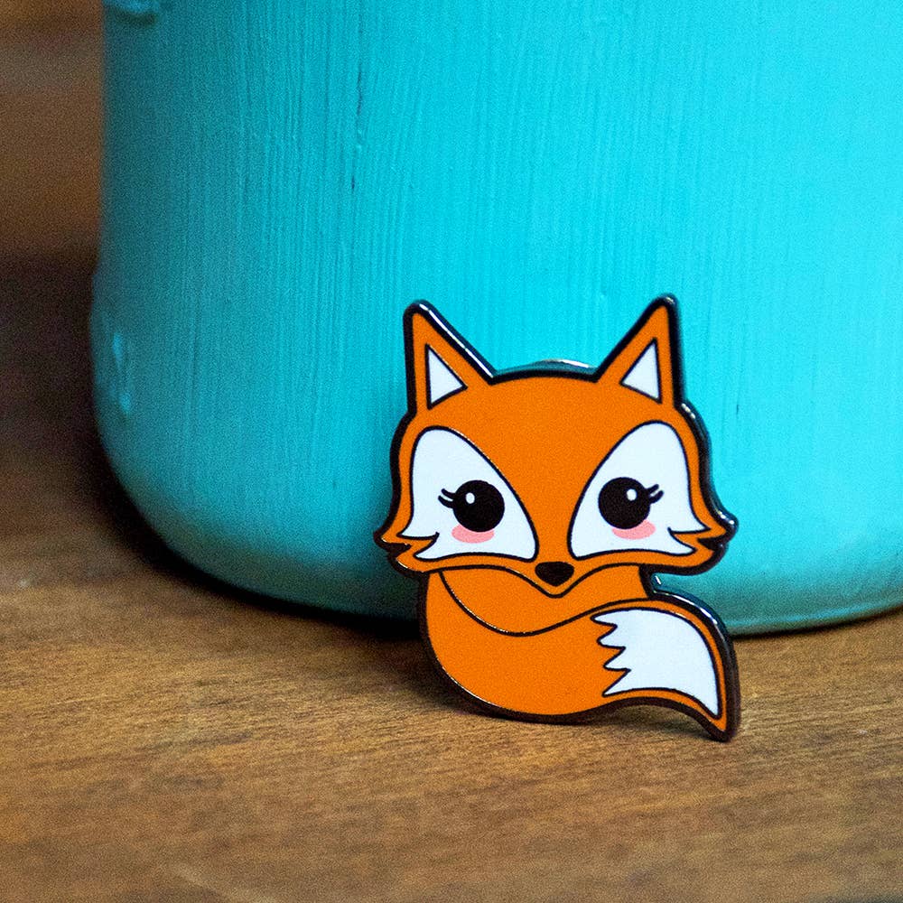Lifebeats Gifts – wholesale Lapel pin/button – Be Clever baby fox enamel pin2