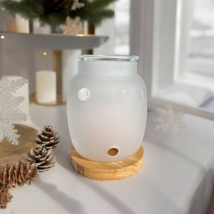 Zen'Arôme - Wholesale Oil Warmer - Scented Wax Burner Inspiration Series Siete - Wood & Glass8