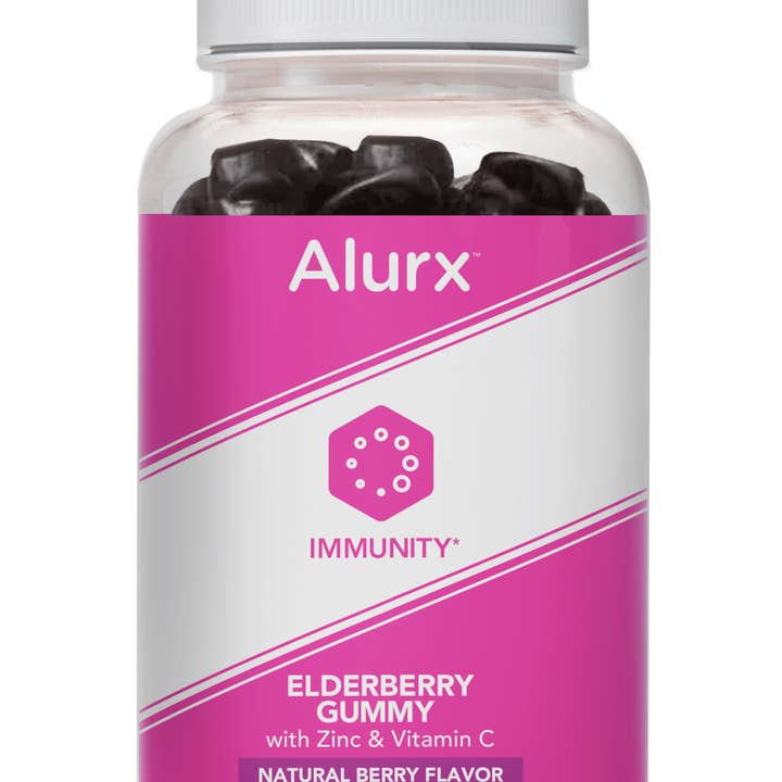 Elderberry Gummy with Zinc & Vitamin C, Natural Berry Flavor for wholesale by Alurx