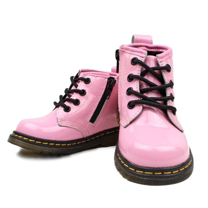 Botas de combate Algodão Candy Pink para Crianças por atacado de Piper Finn