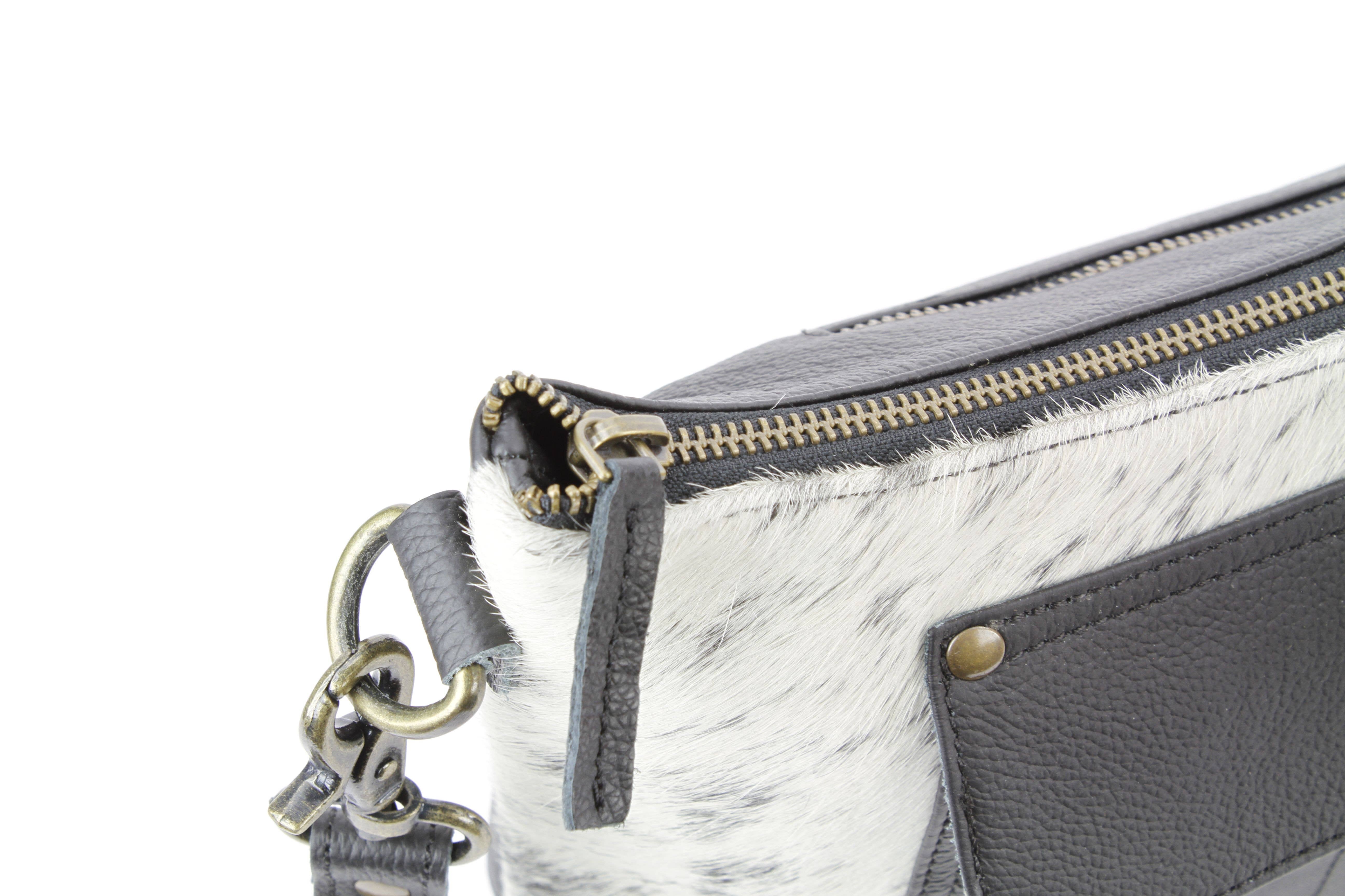 Leather Impressions Inc – wholesale Crossbody bag – Women's – Hair-On-Hide Crossbody Purse with Utility Pocket AB 18-3079