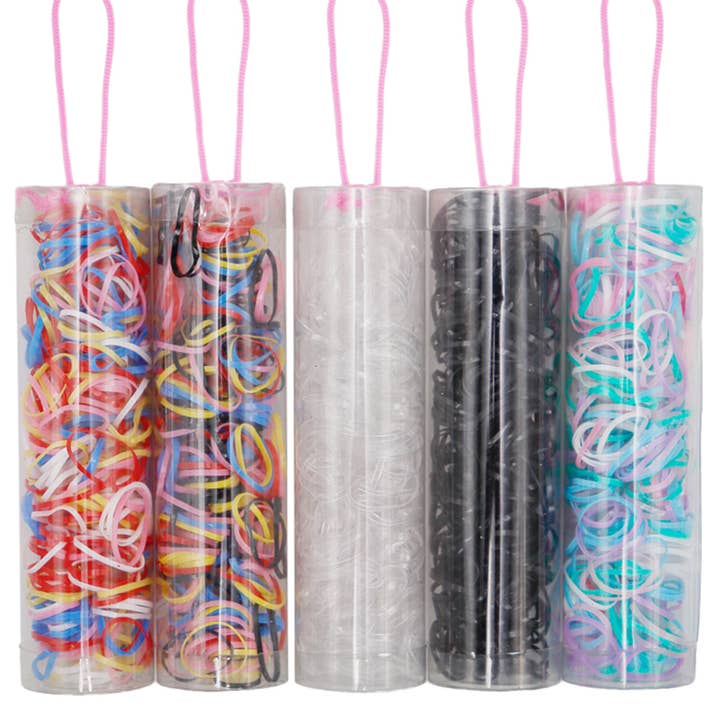 Cap Zone - Wholesale Hair Tie - Mini Elastic Rubber Band Hair Ties - Assorted Colors
