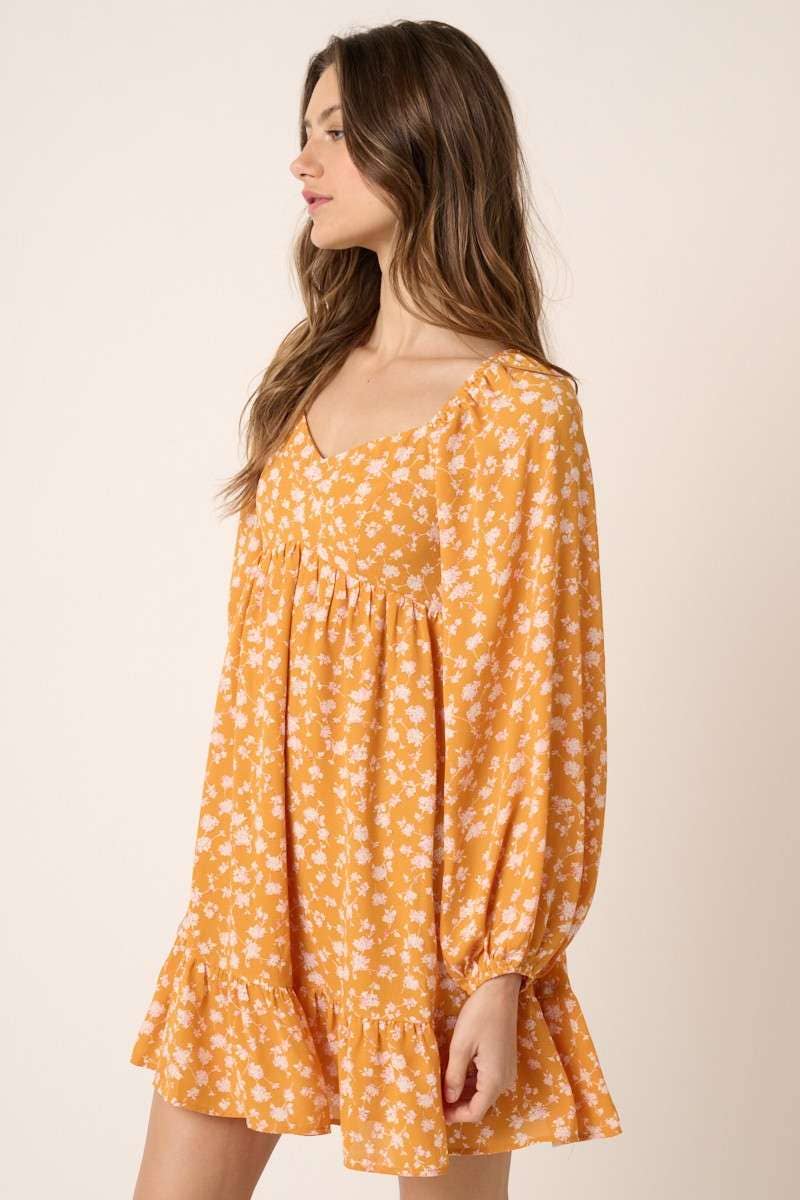 mittoshop - Wholesale Dress - Women's - FLOWER PRINT PEPLUM MINI DRESS9