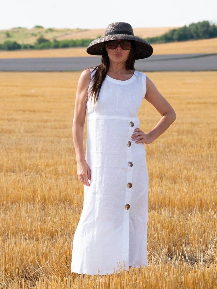 Vestido Verão Linho PRIMA por atacado de EUG fashion