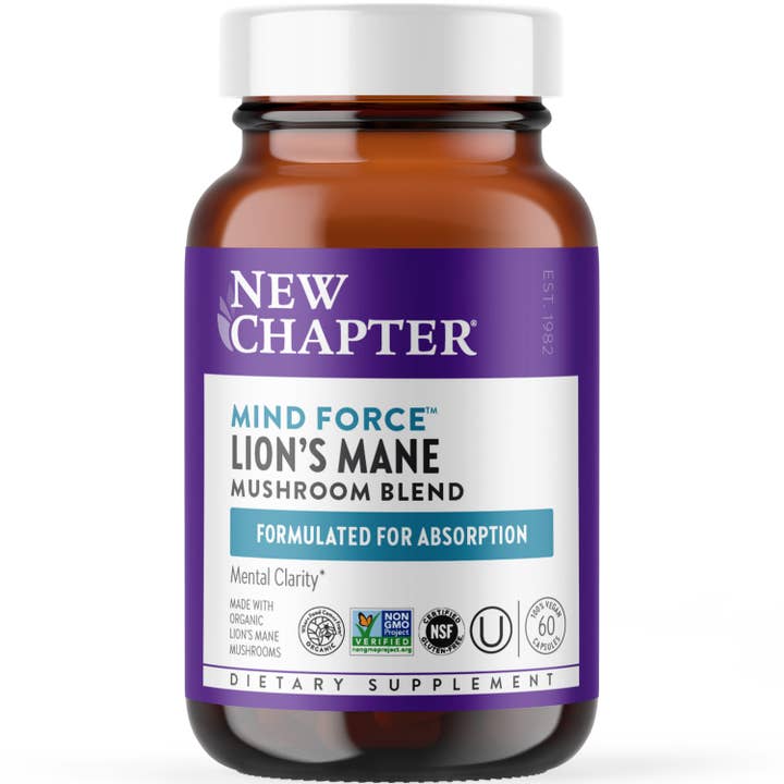 Mind Force, Lion's Mane Mushroom Blend for Mental Clarity for wholesale by New Chapter