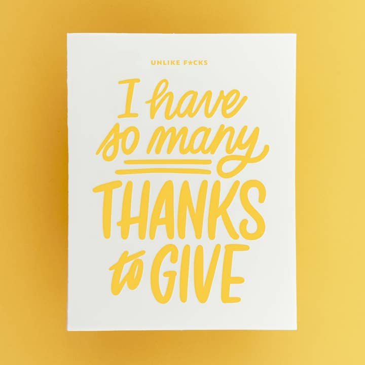 Tack till Give, Skit i det så mycket | Boktryckskort för wholesale av Friendly Fire Paper