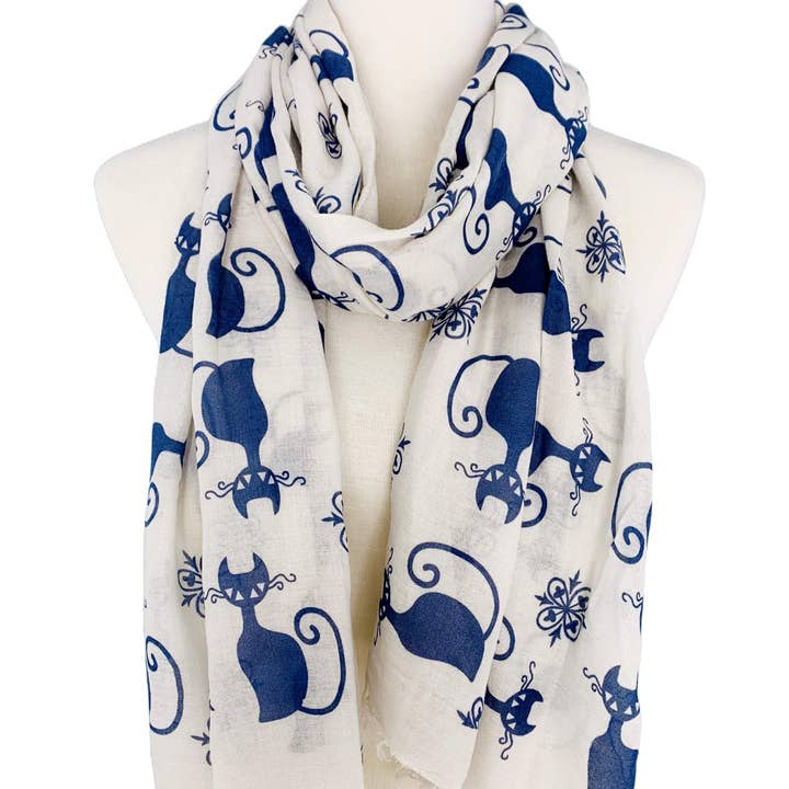JC Sunny Fashion - Vendita all'ingrosso Sciarpa - Donna - Sciarpa a forma di gatto in 7 colori JC021247