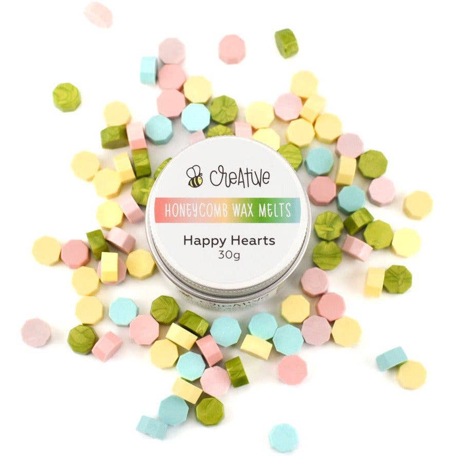 Honey Bee Stamps - Wholesale Wax Melt - Happy Hearts - Wax Seal Melts4