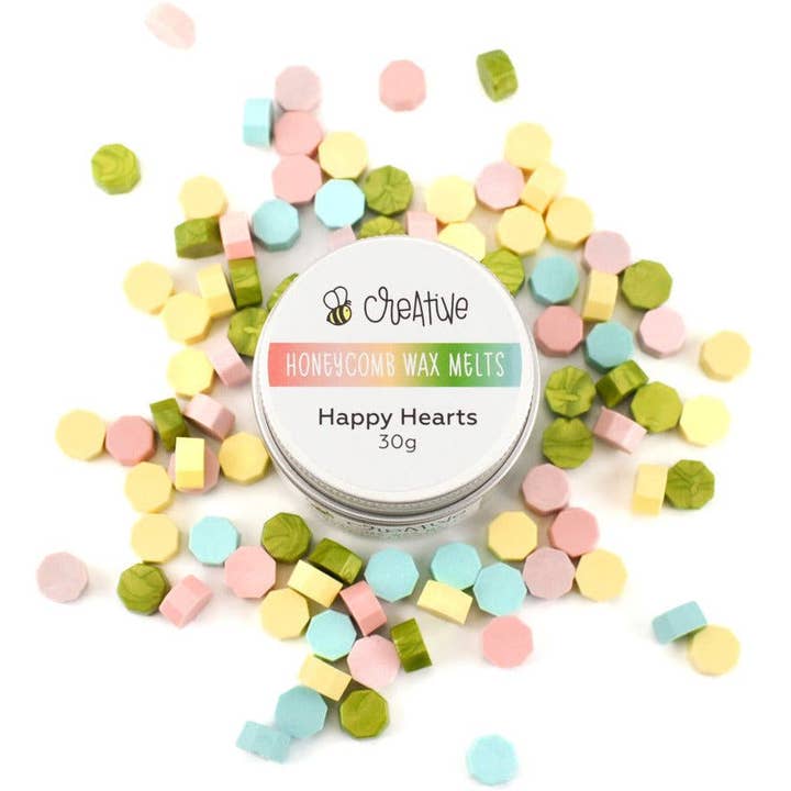 Honey Bee Stamps - Wholesale Wax Melt - Happy Hearts - Wax Seal Melts4