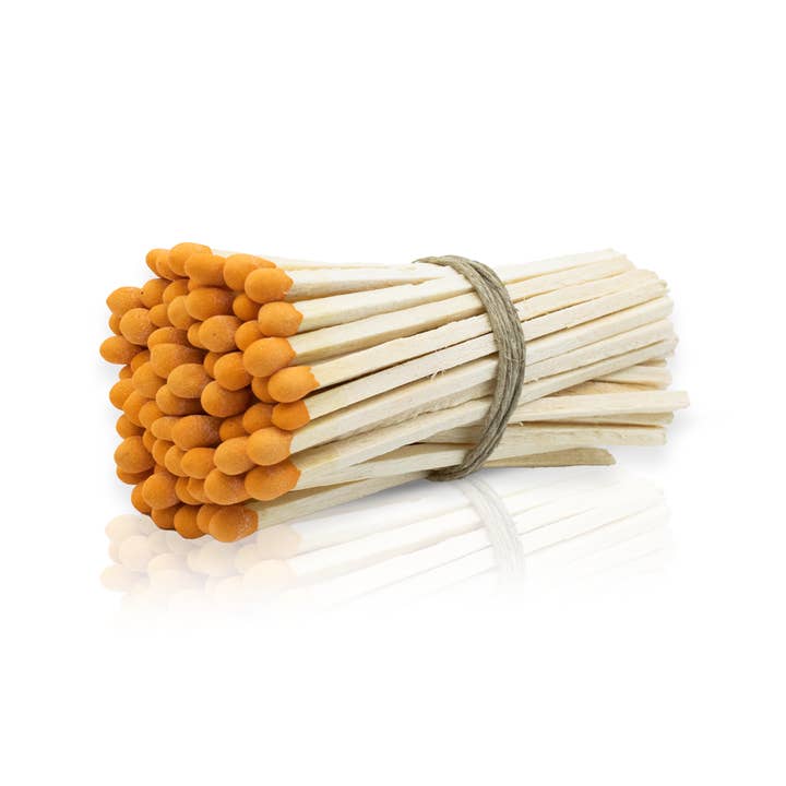 Chandler Studio - Wholesale Matches - 4" Orange Tip Matchsticks - Matches, Bulk, Loose 100 pcs