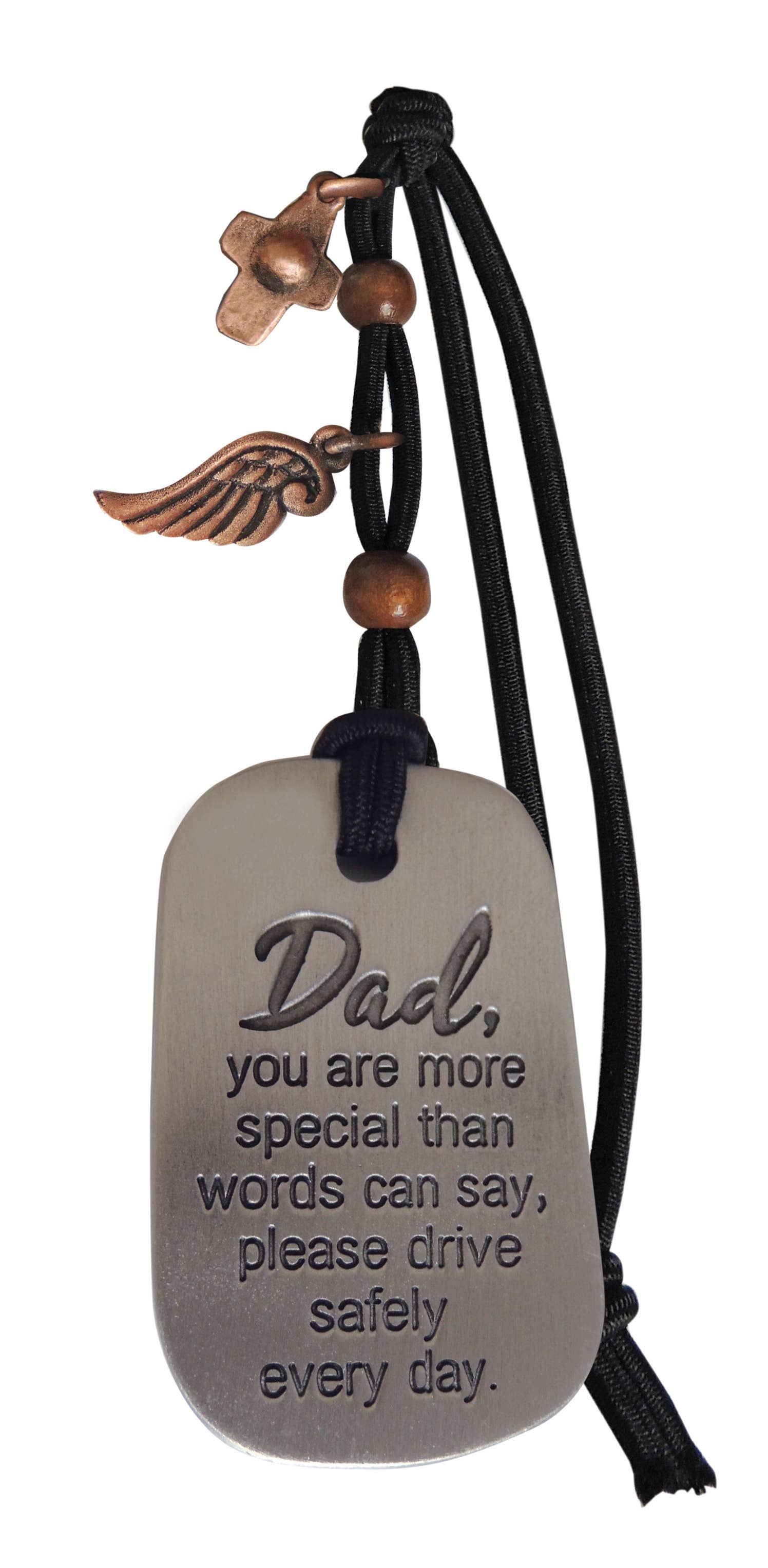 Abbey + CA Gift - Vente Breloque décorative pour voiture – unisexe - Pendentif Dad Car1