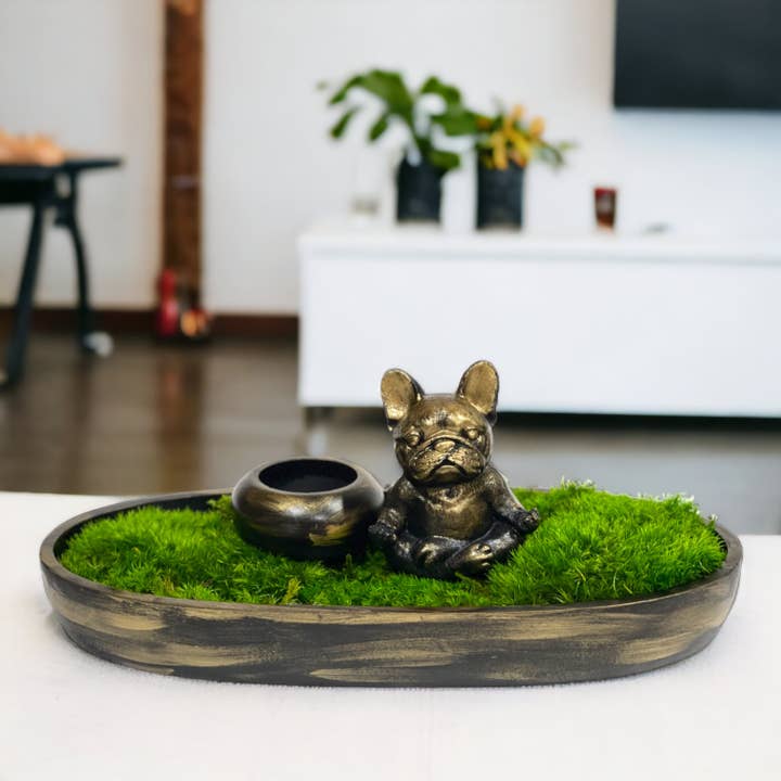 Planters Made in the USA - Wholesale Decorative Tabletop Object - Moss Table Centerpiece Decor Preserved Plant, Forever Green4